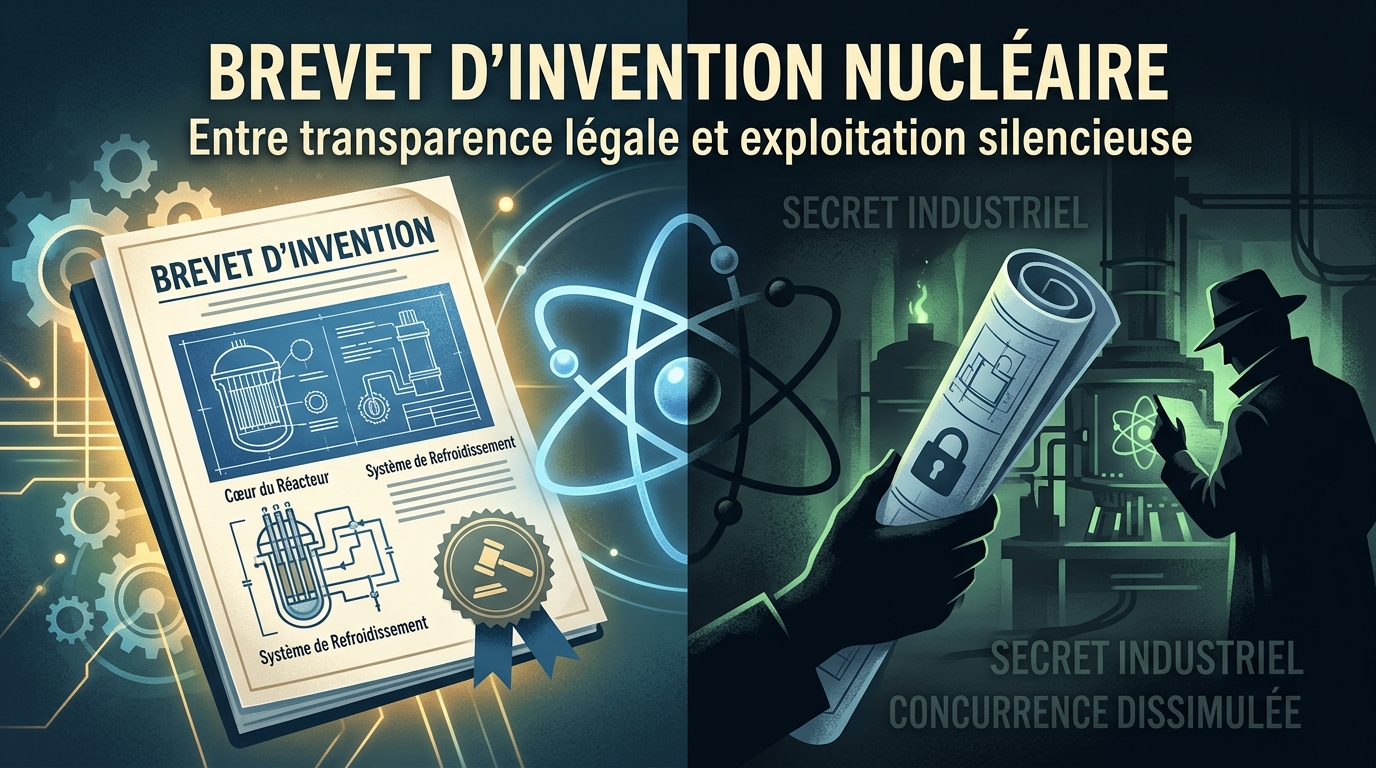 Lire la suite à propos de l’article Brevet d’invention nucléaire : entre transparence juridique et exploitation silencieuse